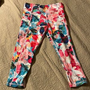 Zyia floral print light and tight leggings